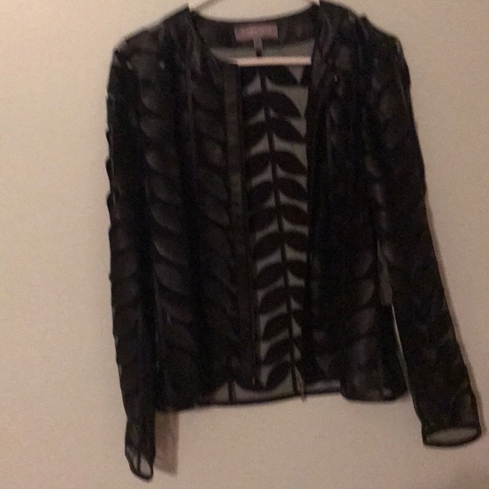 Stylish mesh Bagetelle pleather accented jacket